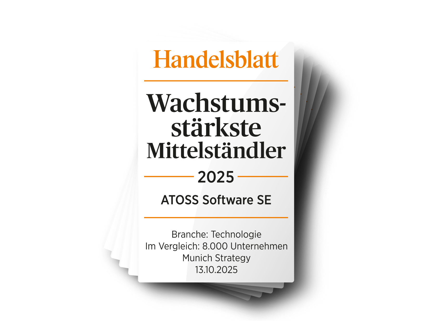 Handelsblatt: Wachstumsstärkste Mittelständler 2025